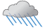 Mäßiger Regen